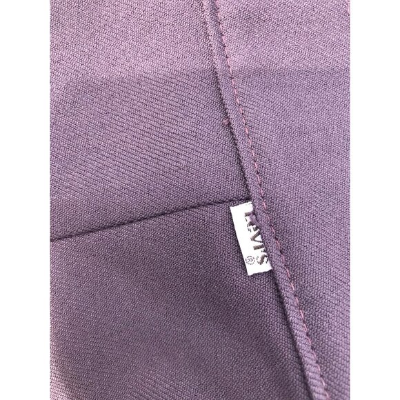 Vtg 70s Levi’s Purple Poly Pants Women’s 2 27” High Waist Wide Leg HTF Slacks - Picture 16 of 16